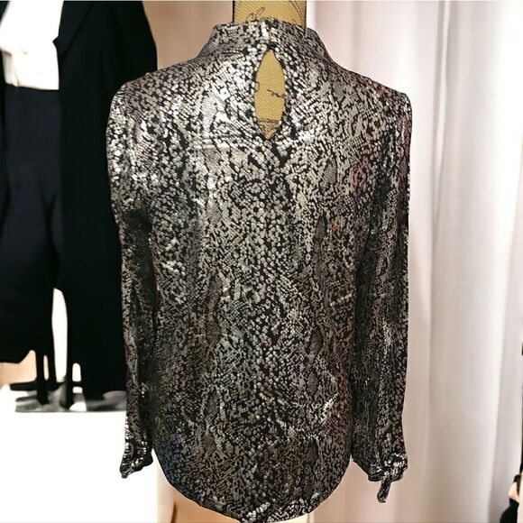 Michael Kors Snake Print Top Size L - Picture 6 of 8